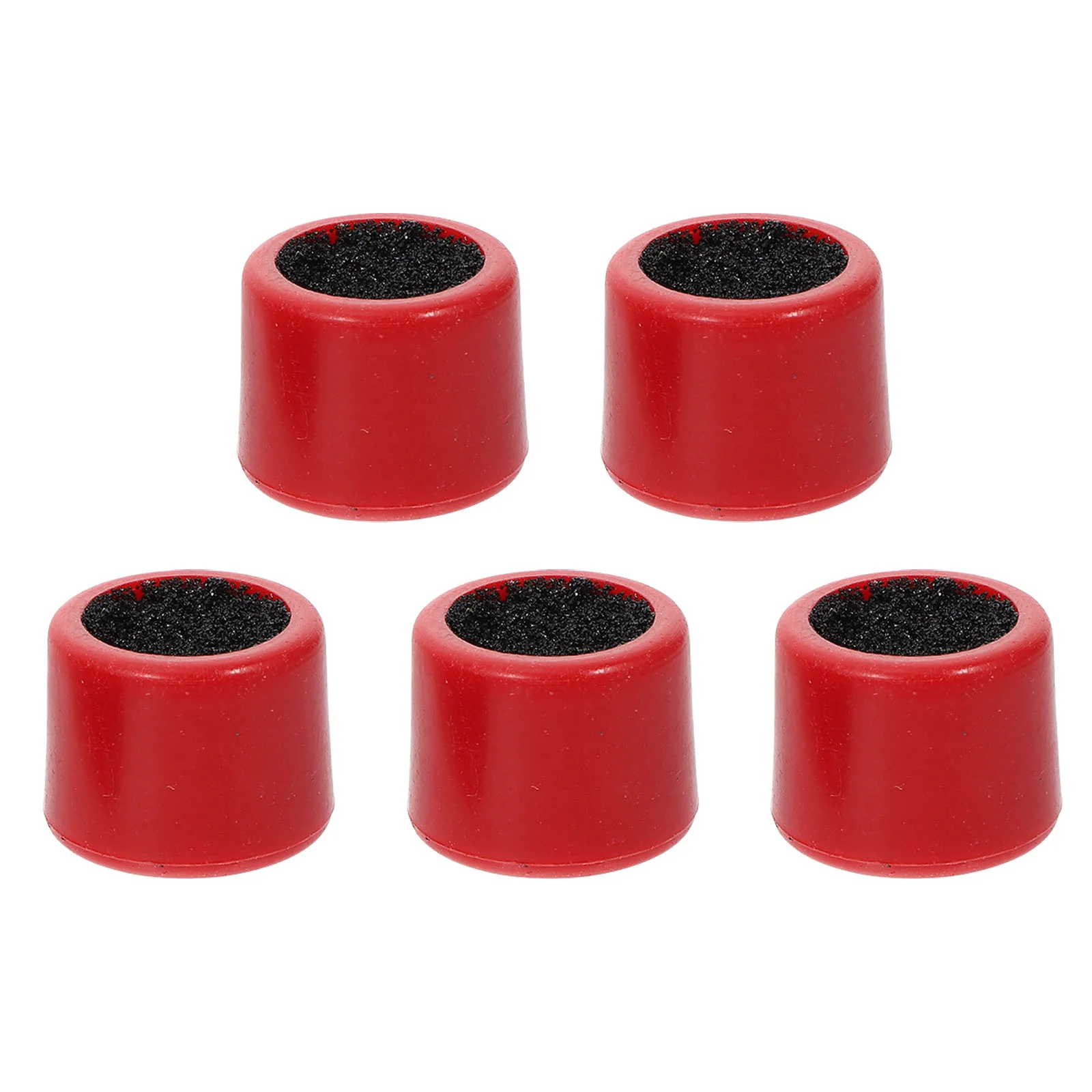 

5 Pcs Snooker Pool Cue Tip Shaper Sander Trimmer Red Plastic Professional