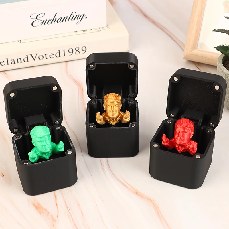 Creative Funny President Middle Finger In The Box Spoof Hand Prank Pop Up Gift With Box Fun Surprise Gift Case Novelty Gifts