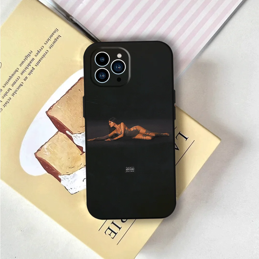 Singer Madison Beer Phone Case for iPhone 12 11 13 14 15 16 Max Pro Plus Black Soft Silicone Cover