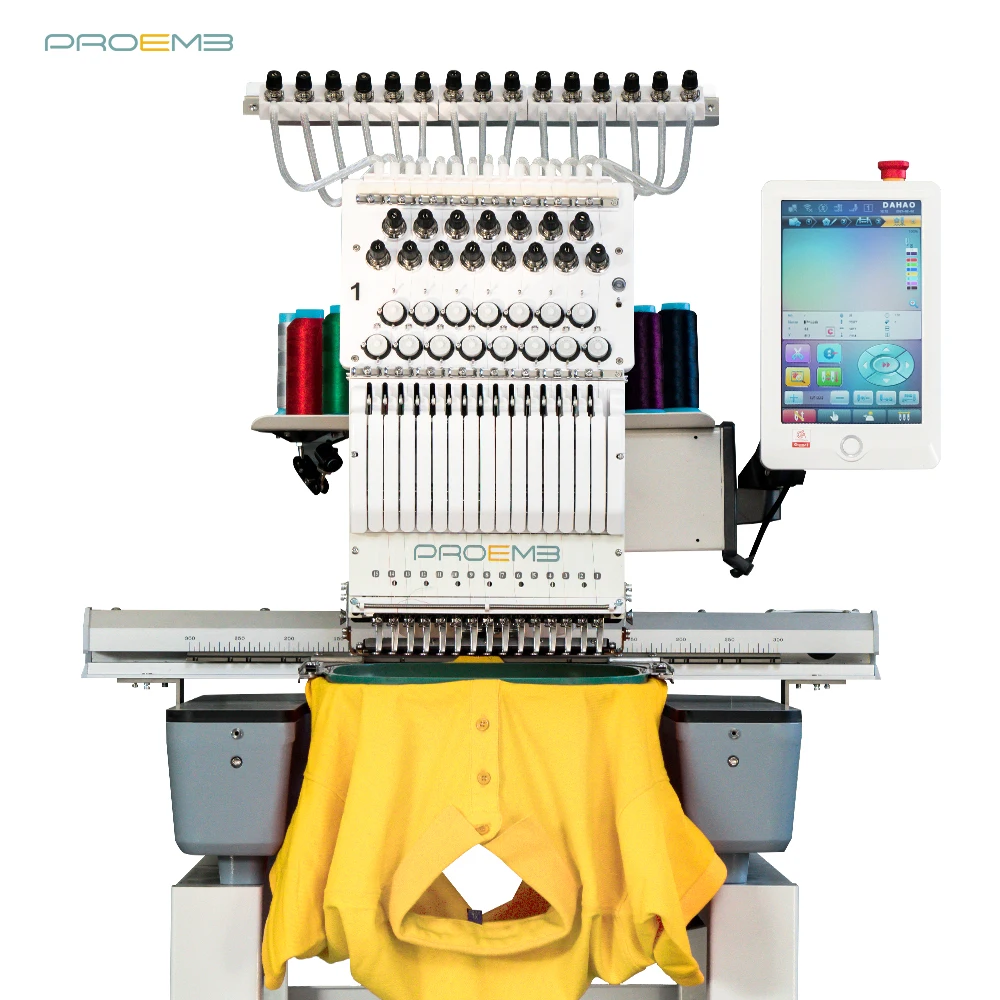For High Quality Computerized Flat Embroidery Machine 1200 RPM Fast Speed Home Use New