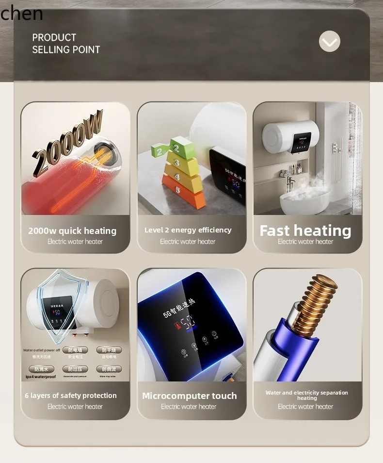 Scaldabagno HXL scaldabagno elettrico veloce tipo di accumulo d'acqua per bagno