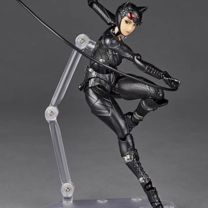 Figura de acción coleccionable KO Kaiyodo Revoltech Yamaguchi Catwoman, juguete de regalo.