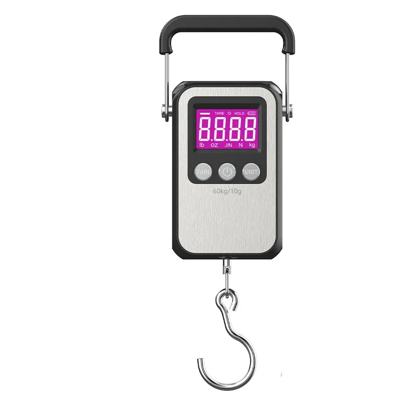 60Kg/10g Portable Digital Weight Scale Battery/USB Rechargeable Hanging Scale Hook Scale Luggage Fishing Scale for Household - view 6