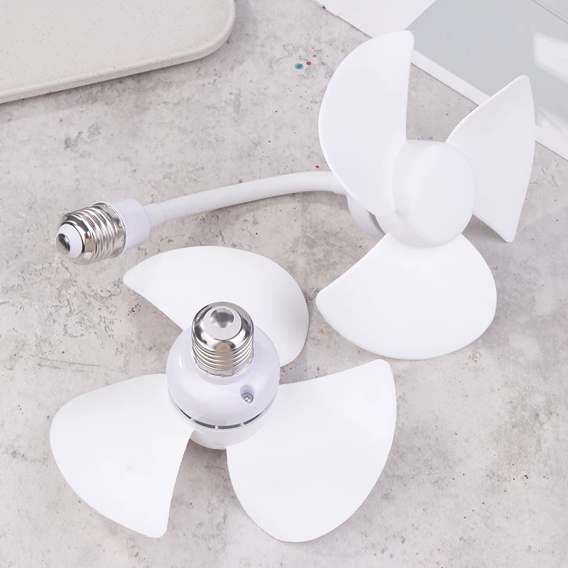 Small Cooling Fan E27 Screw Home Ceiling Fan Desktop Electric Fan For Kitchen Bedroom Dormitory Living Room Study Table Fans