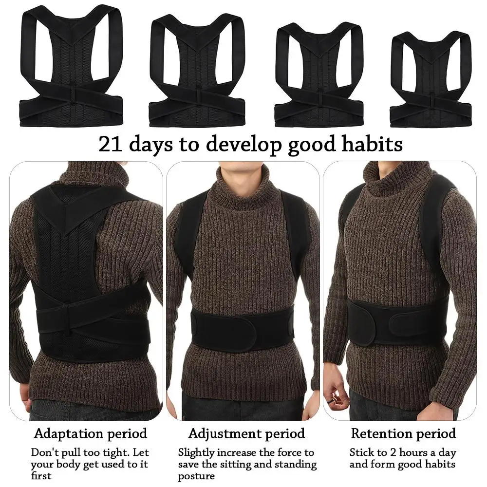 Back Posture Corrector Scoliosis Back Brace Spine Corset Shoulder Therapy Support Posture Correction Belt Orthopedic