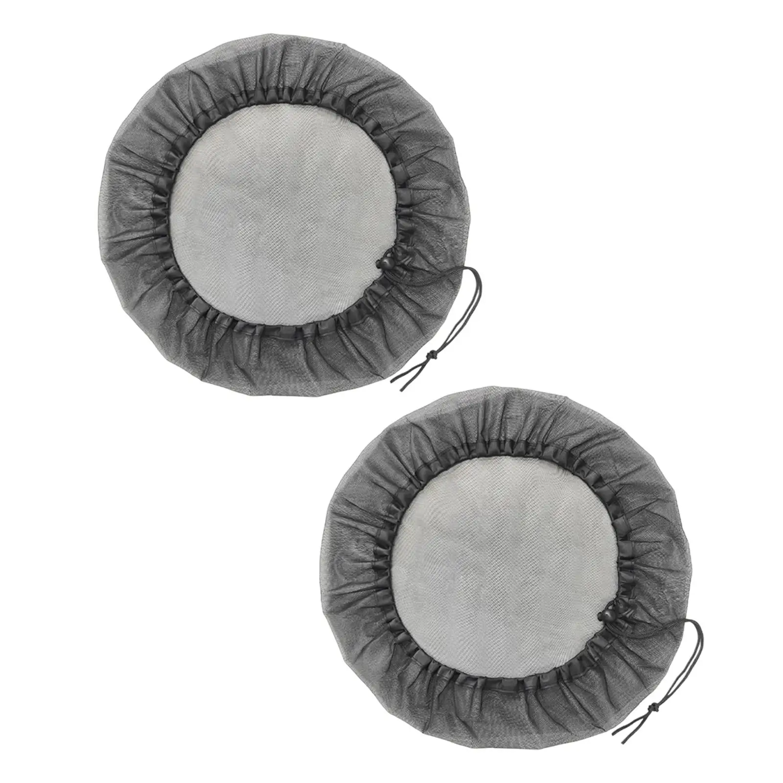 2 x Water Collection Bucket Filter Covers with Drawstring Multifunctional Reusable for Leaf and Debris Protection Accessories