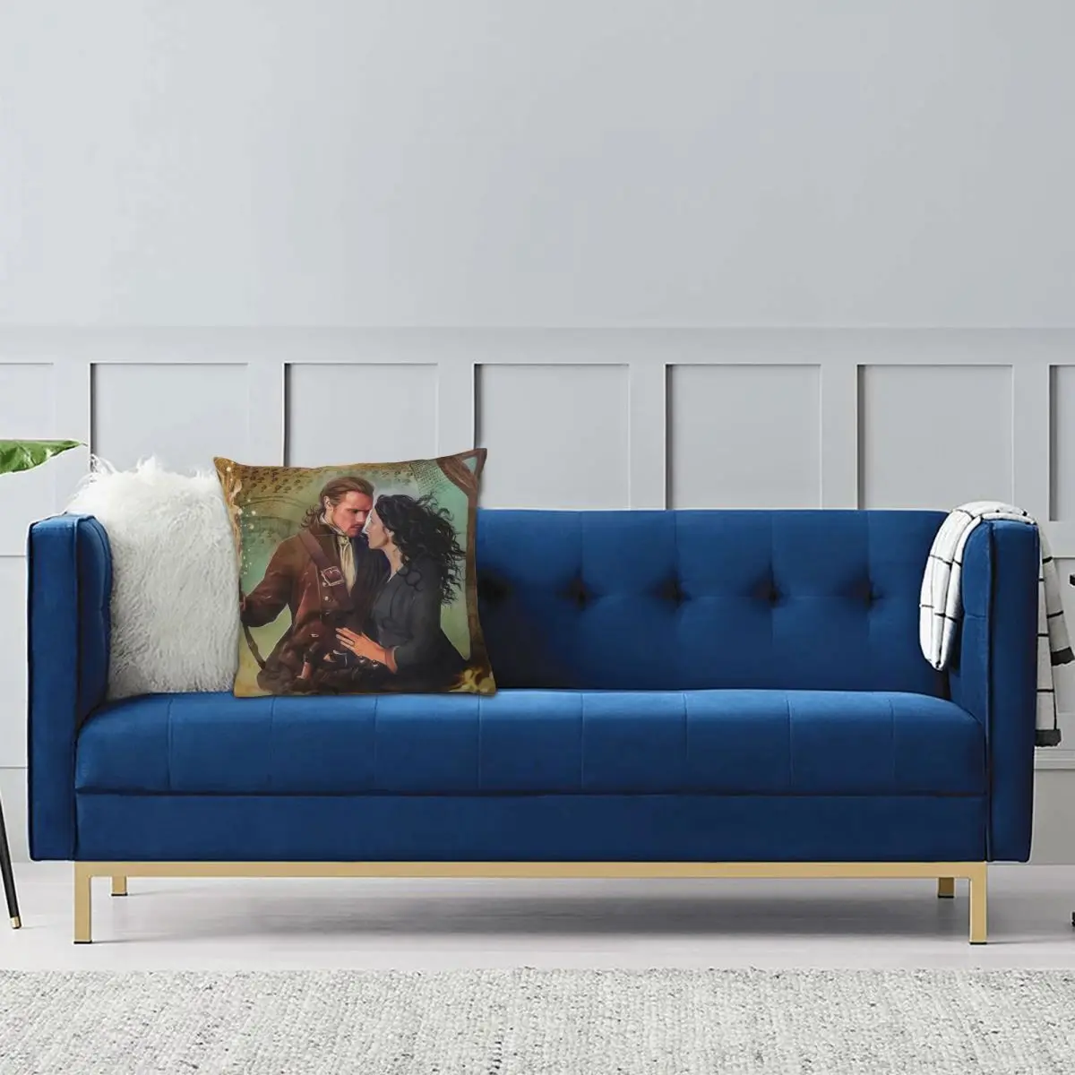 TV Series Outlander Movie Square Pillowcase Pillow Cover Cushion Decor Comfort Throw Pillow for Home Sofa view 2