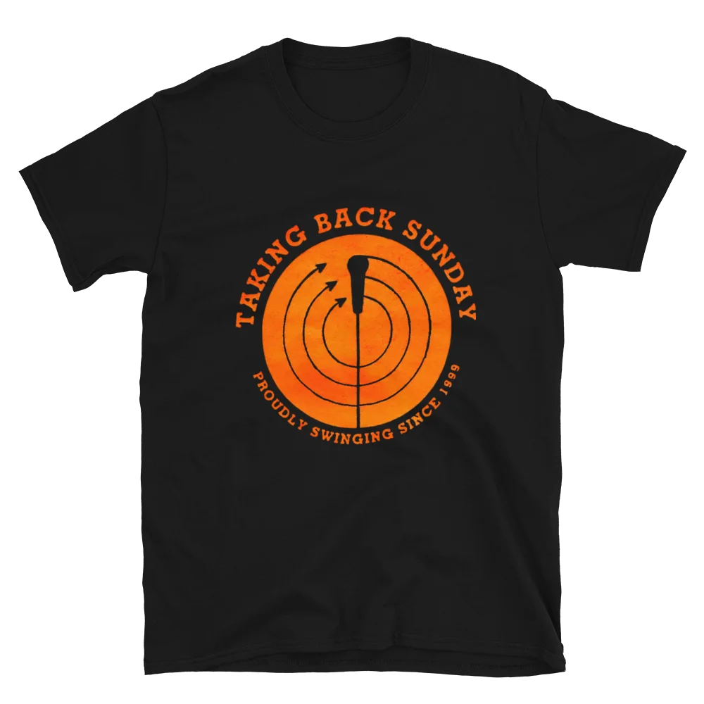 

TAKING BACK SUNDAY Proudly Swingin Mics Brand New Diss Band T-Shirt