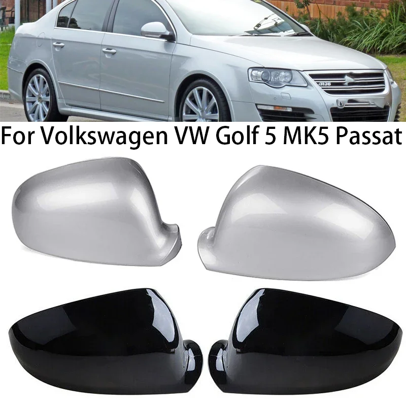 

Car Rear view Side mirror Cover Caps For Volkswagen Golf 5 MK5 GTI Jetta 5 Passat B6 B5.5 For VW Sharan Golf 5 6Plus Variant EOS