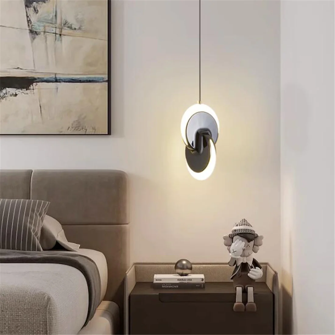 Modern Minimalist French Gold Led Pendant Lights For Bedroom Kitchen Villa Loft Decor Restaurant