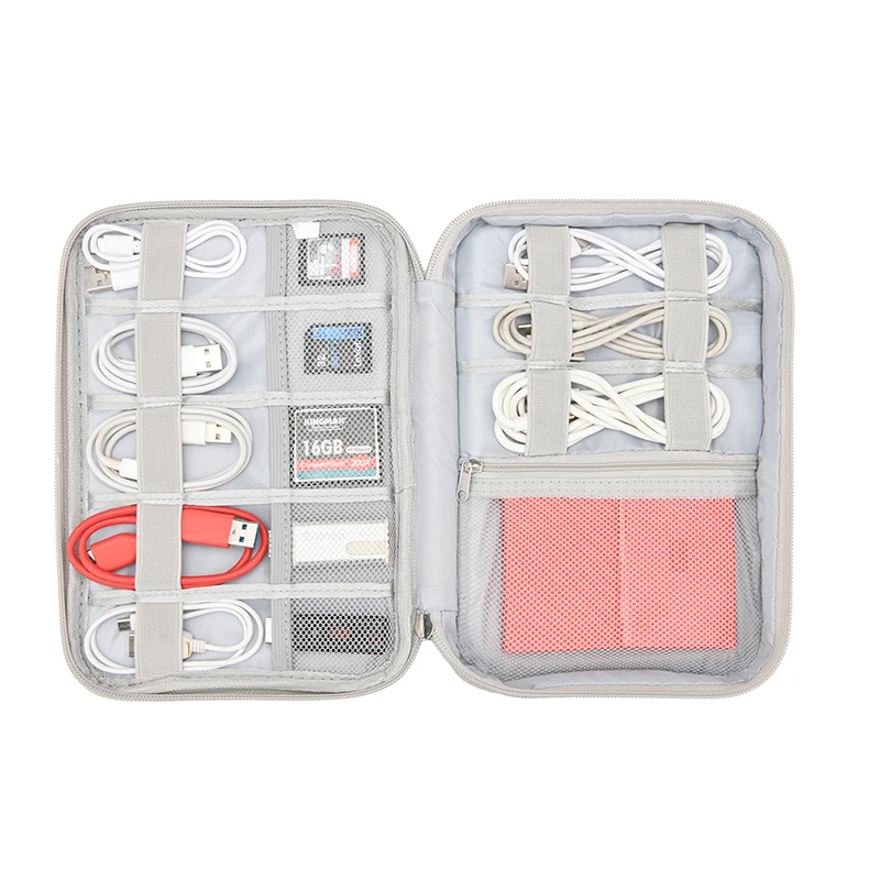 Large Capacity Electronic Storage Bag, Multifunctional Digital Storage Bag, Headphone Hard Drive, Power Bank Portable Power Pack