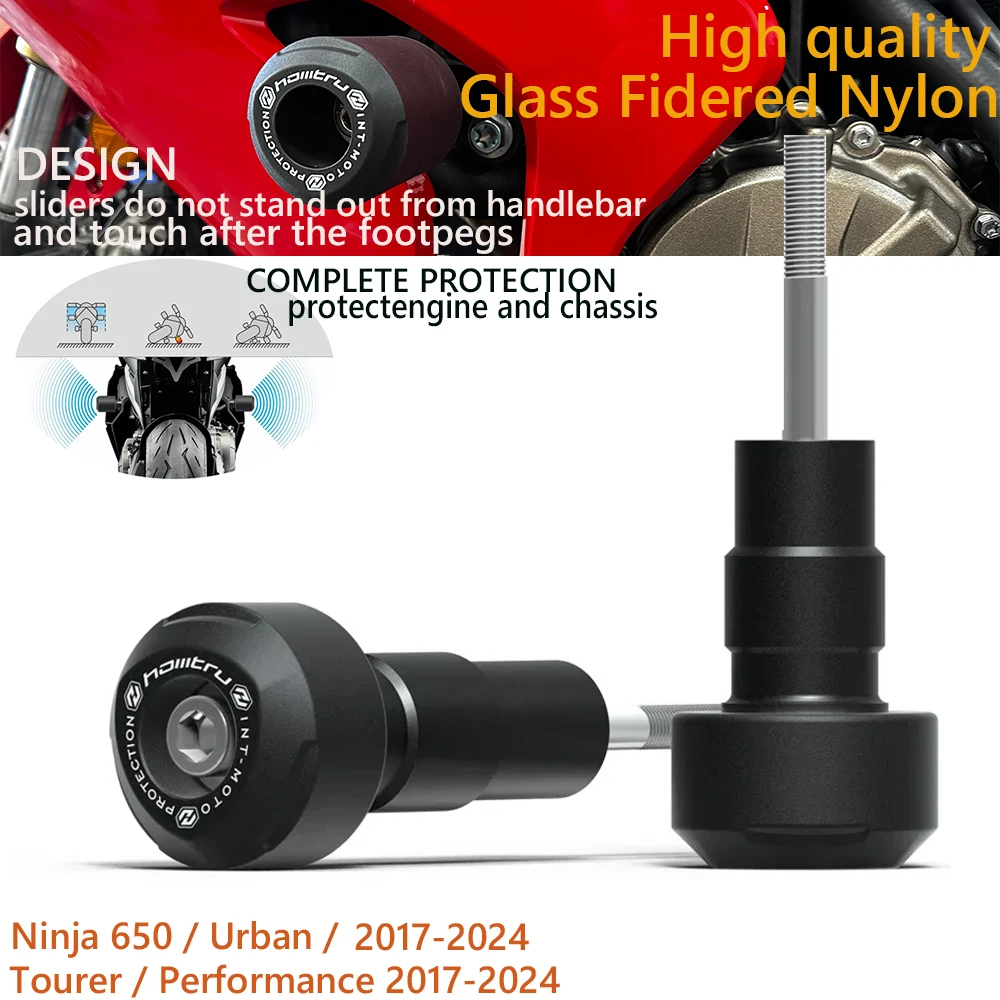 protezione-cursore-bobine-crash-per-kawasaki-ninja-650-urban-tourer-performance-2017-2024-anti-collisione-completa