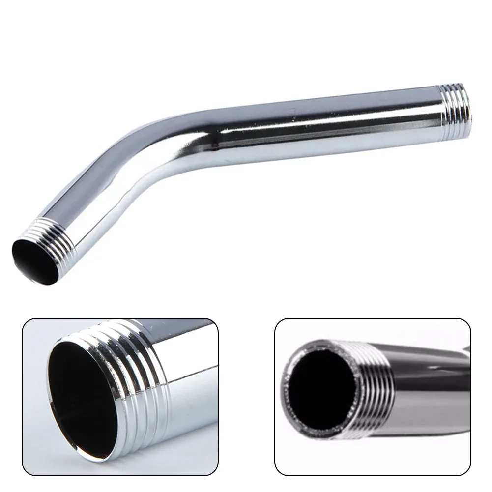Stainless Steel Shower Elbow with G1/2 Thread for Shower Head Extension to Enhance Water Flow Direction Over Head