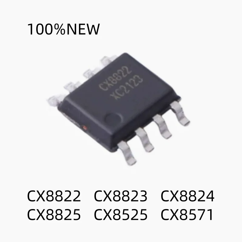 (20 Pieces) 100% New Cx8822 Cx8823 Cx8824 Cx8825 Cx8525 Cx8571 Sop-8 Car Charger Solution Ic Chip