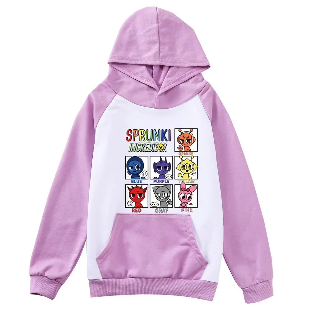 Leuke Sprunki Cartoon Hoodie Kids Game Incredibox Hoody Tiener Jongens Lange Mouw Kleding Baby Meisjes Casual Bovenkleding