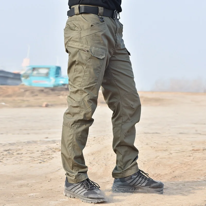 Imagem -03 - Tactical Waterproof Cargo Pants Homem Casual Multi-bolsos Resistente ao Desgaste Swat Combat Militar Exército Calças Caminhadas Camping Calças