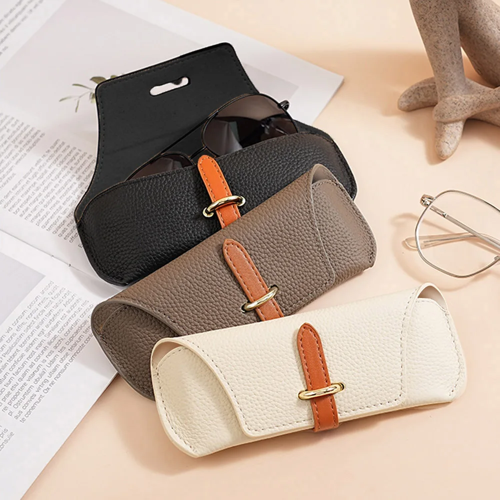 

Travel Accessory Sunglasses Storage Bag Soft Holder Pocket Cases Eyewear Case PU Leather Dust-proof Portable Glasses Case