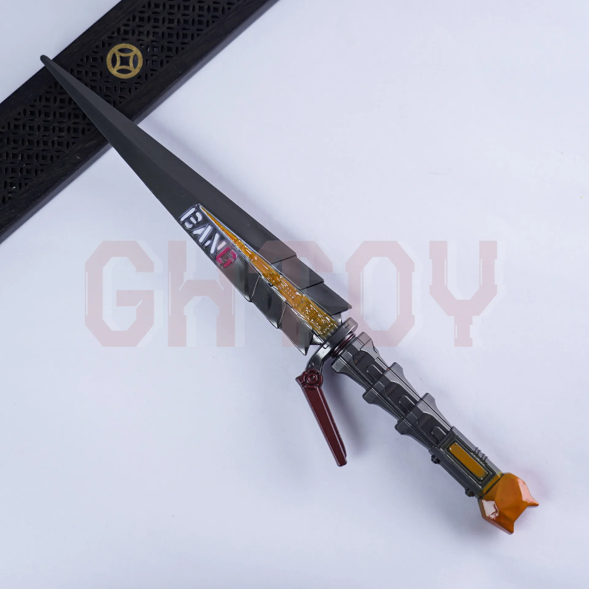 22cm/8.66in Delta Force Game Peripherals Data Flying Knife Weapons Model Desktop Display Ornaments Collection Birthday Gift Toy
