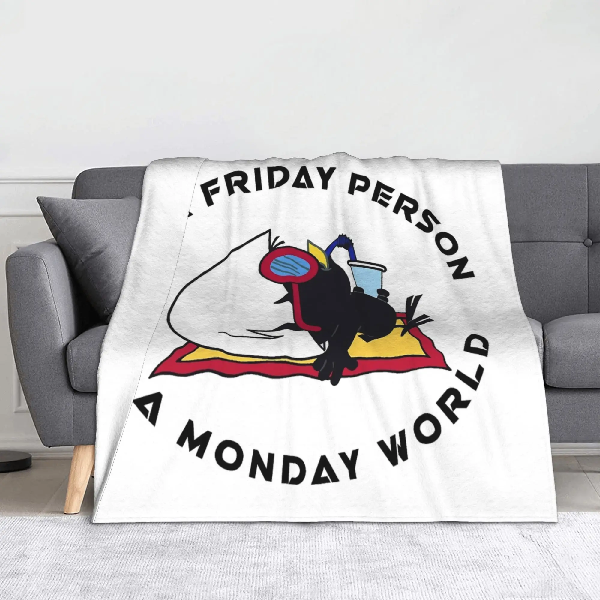 

Черное куриное одеяло с героями мультфильмов C-CalimerS, фланелевые новые дышащие пледы для покрытия, летние