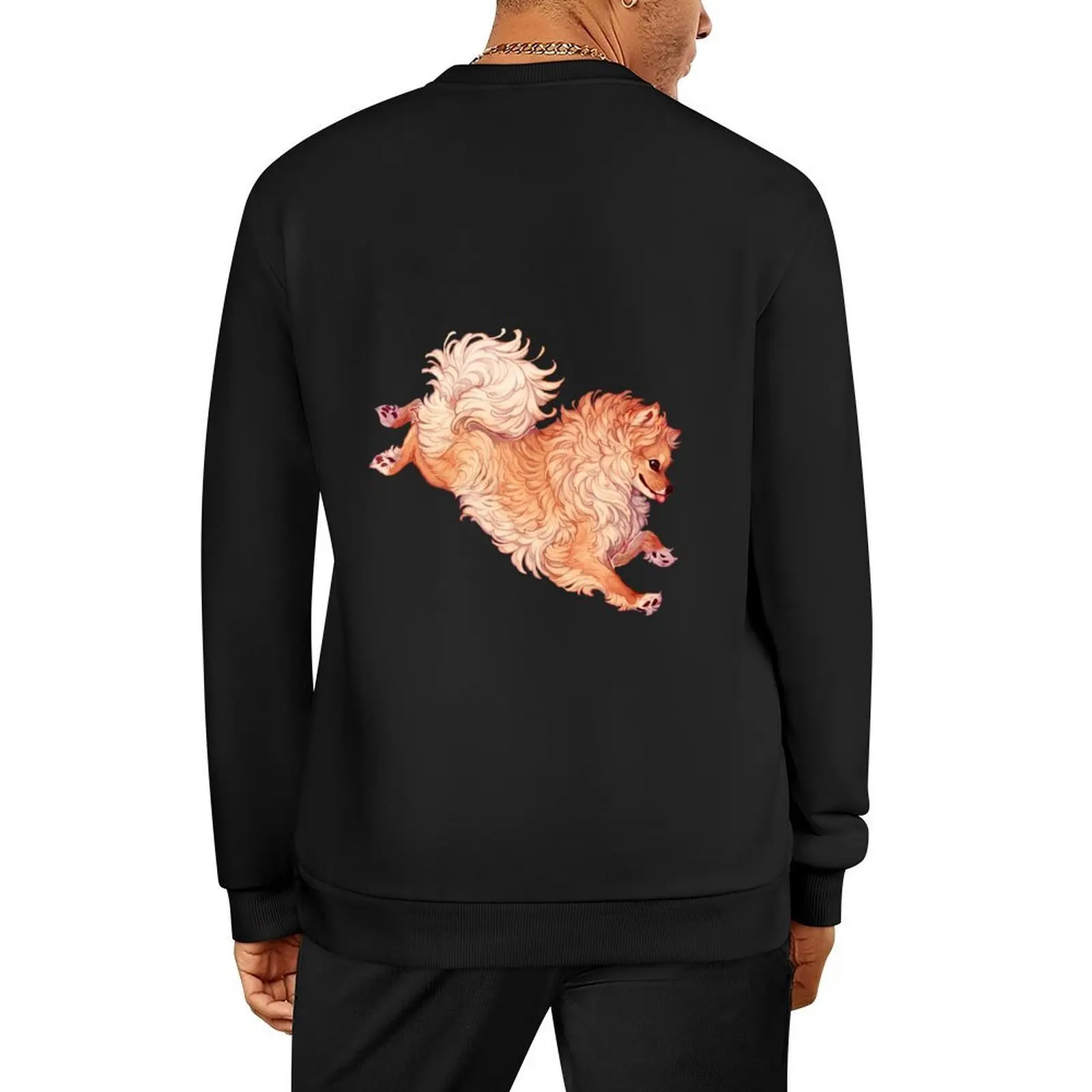 

Pomeranian 2019 redraw Pullover men wear korean style clothes anime clothing men's autumn clothes hooded sweatshirt for men