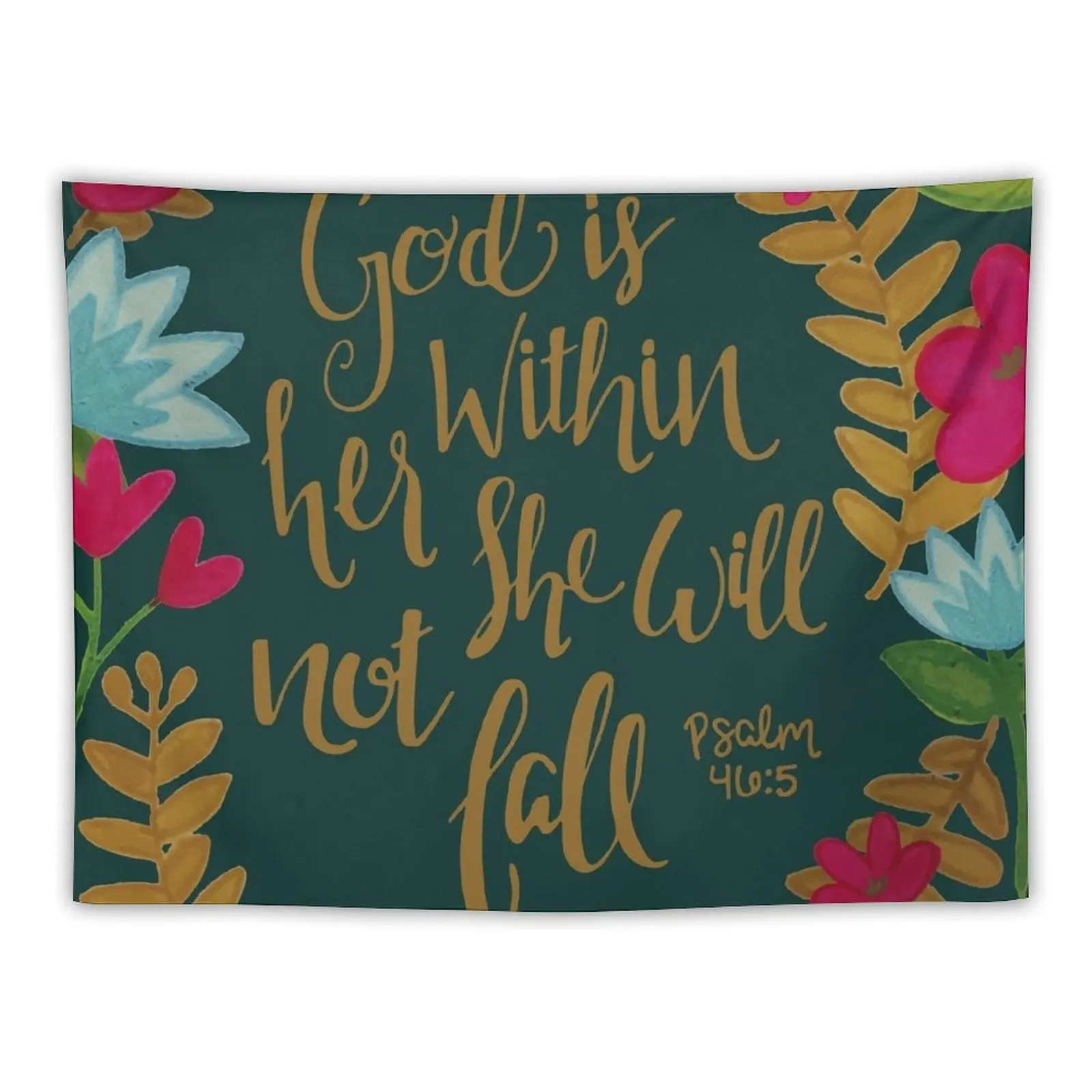 

God Is Within Her She Will Not Fail Tapestry Mushroom Room Decorations Aesthetics Home Decor Accessories Tapestry