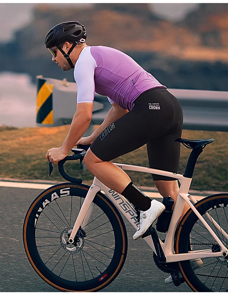 LAMEDA Herren-Radlerhose mit Stoßdämpfungspolster MTB-Shorts Rennrad-Kurzhose Sommer-Fahrradbekleidung Fahrradkleidung für Männer – Detail 16