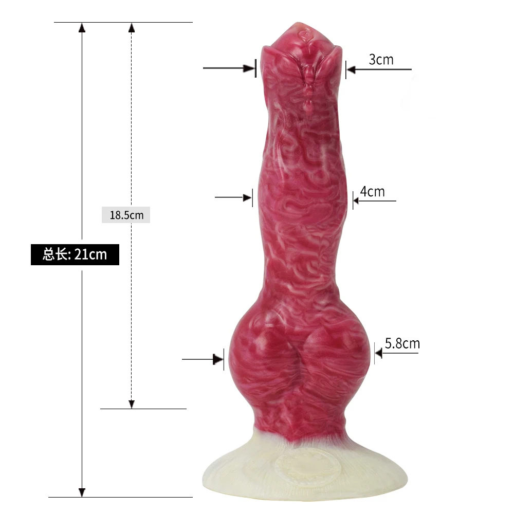 FAAK silicona fantasía perro eyaculación pene nudo grande chorros consolador con ventosa Anal Plug juguetes sexuales para mujeres hombres masturbarse