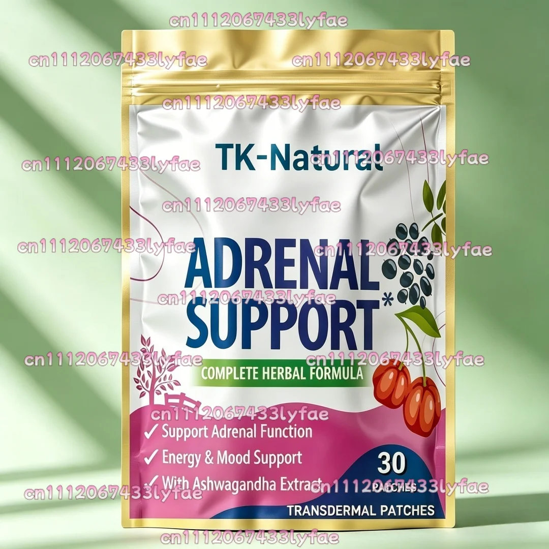 30 Patches Adrenal Cortex Support Transdermal Patches Supports Cortisol Health, Energy Levels, Stress Moderation