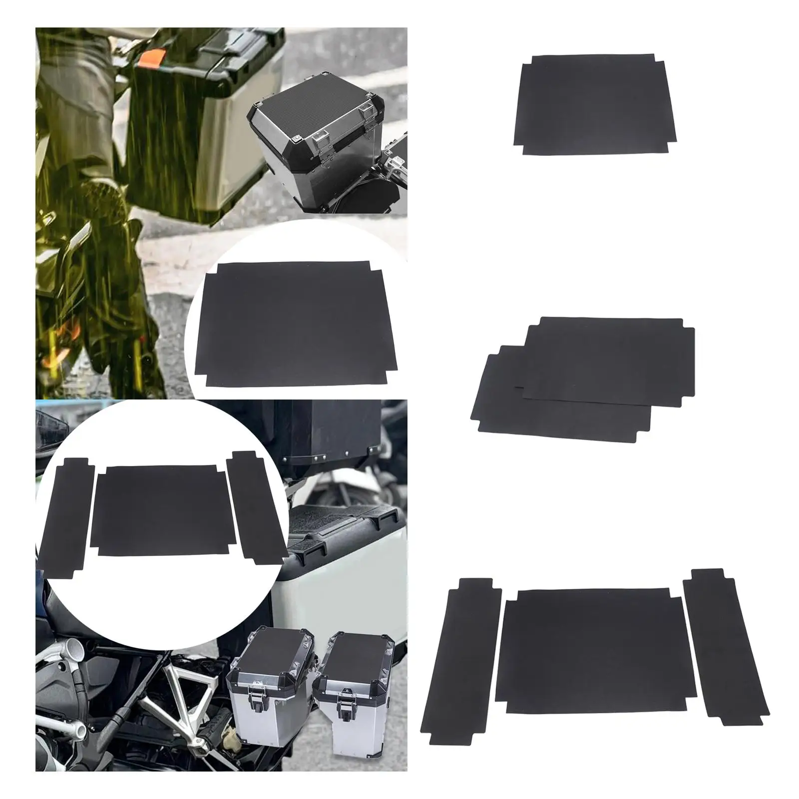 

Motorcycle Rear Box Pad Motorcycles Side Case Pads PVC Luggage Box Inner