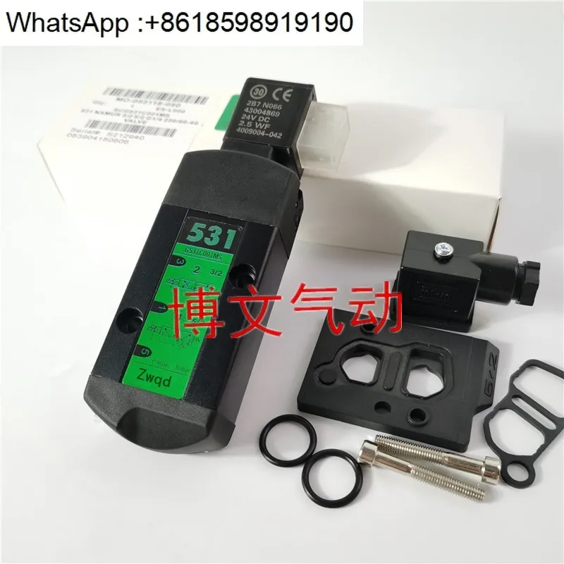 Électrovanne SCG531C001MS, commande pneumatique, plaque d'inversion, type deux points G531C001MS