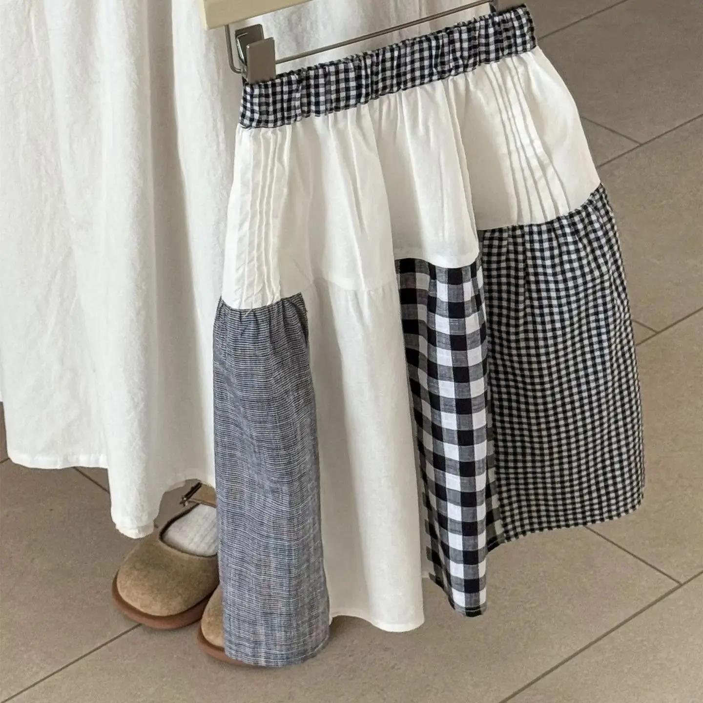 تنورة سوداء للفتيات صيف 2025 ملابس مدرسية جديدة تنانير للفتيات الصغيرات مقاس 7-8 2 3 4 5 6 9 10 سنوات من الأسفل #5