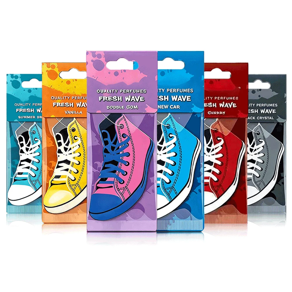 Maré legal placa sapatos pingente de fragrância de carro-design de sapato esportivo, tendência de espelho retrovisor pendurado, fragrância de luz duradoura