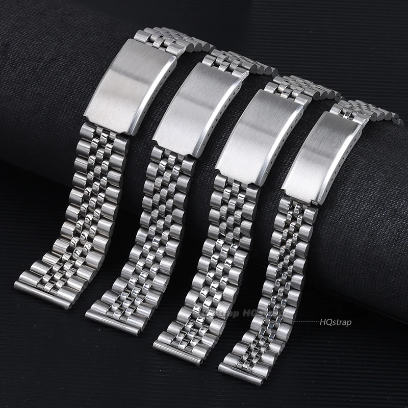 14 16mm 18mm 20mm 22mm Metal Watchband for Seiko Stainless Steel Bracelet for Rolex Folding Buckle Universal Wristband for Casio