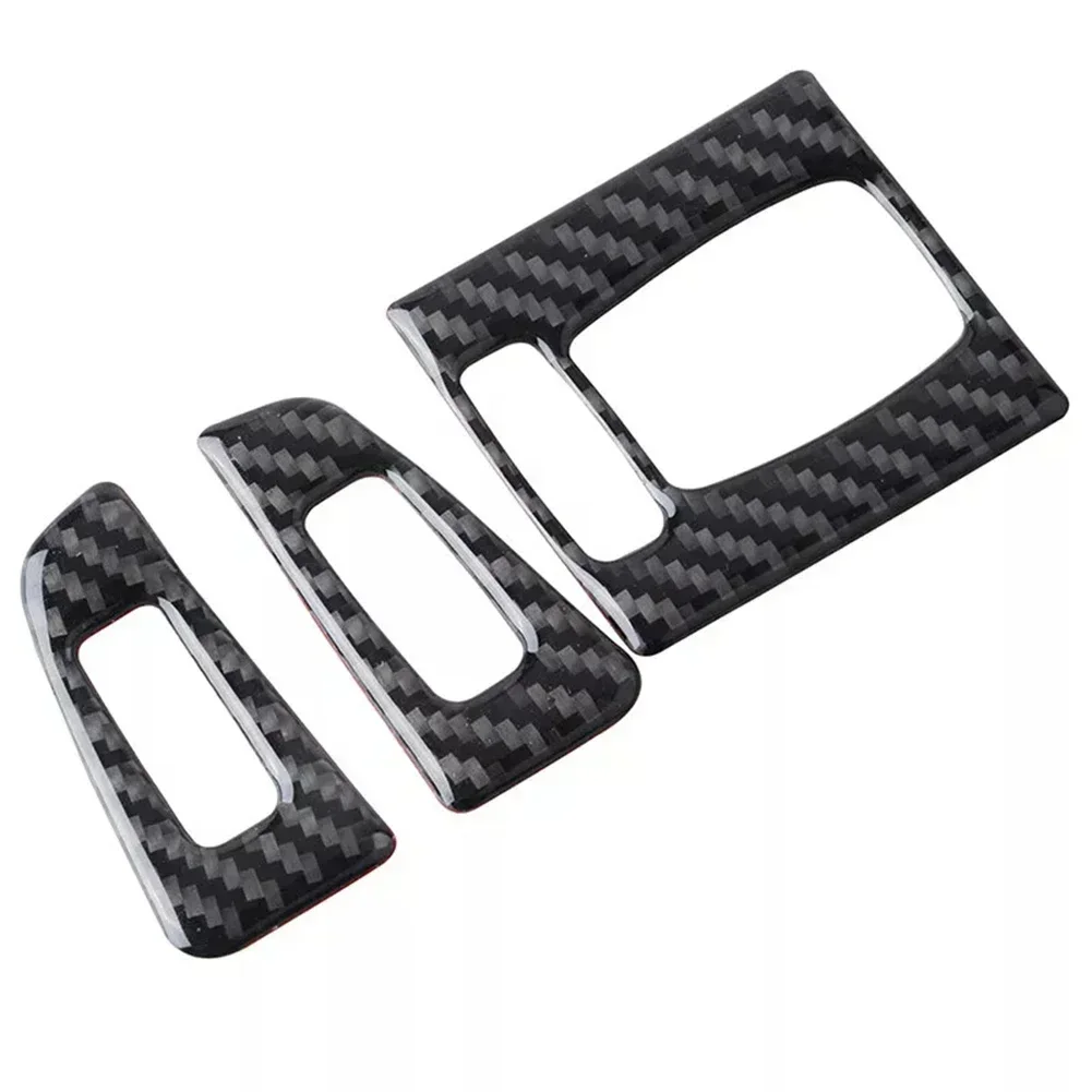 Decoration Cover Trim Part Accessories Carbon Fiber Air Condition Panel Control Covers Trim Fit For BMW F30 F35 F80 F82