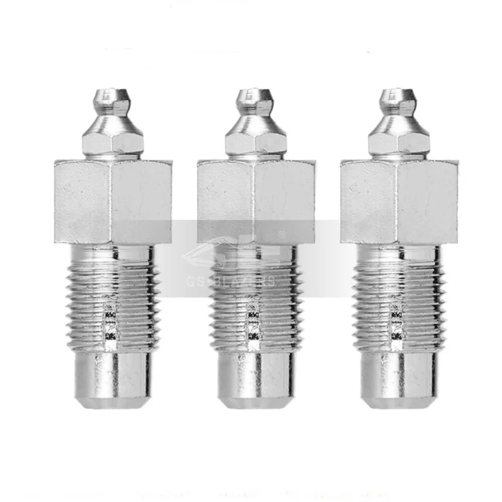 

Chain Nozzle Tension Cylinder Chain Nozzle Filling Valve Grease Nipple for Kubota U-15-3S 155 161 Excavator Parts