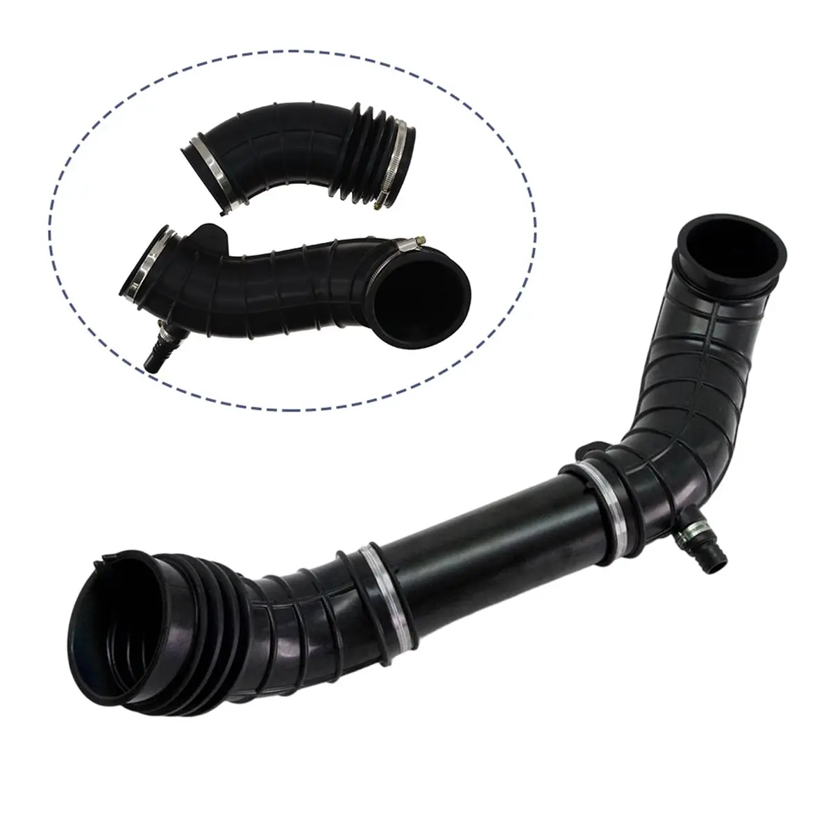 A48P-Front& Rear Air Filter Hose Intake Duct Assembly Kit(2Pcs) 1240770 For Polaris RZR 1000 XP/XP 4 All Edition 2014-2023