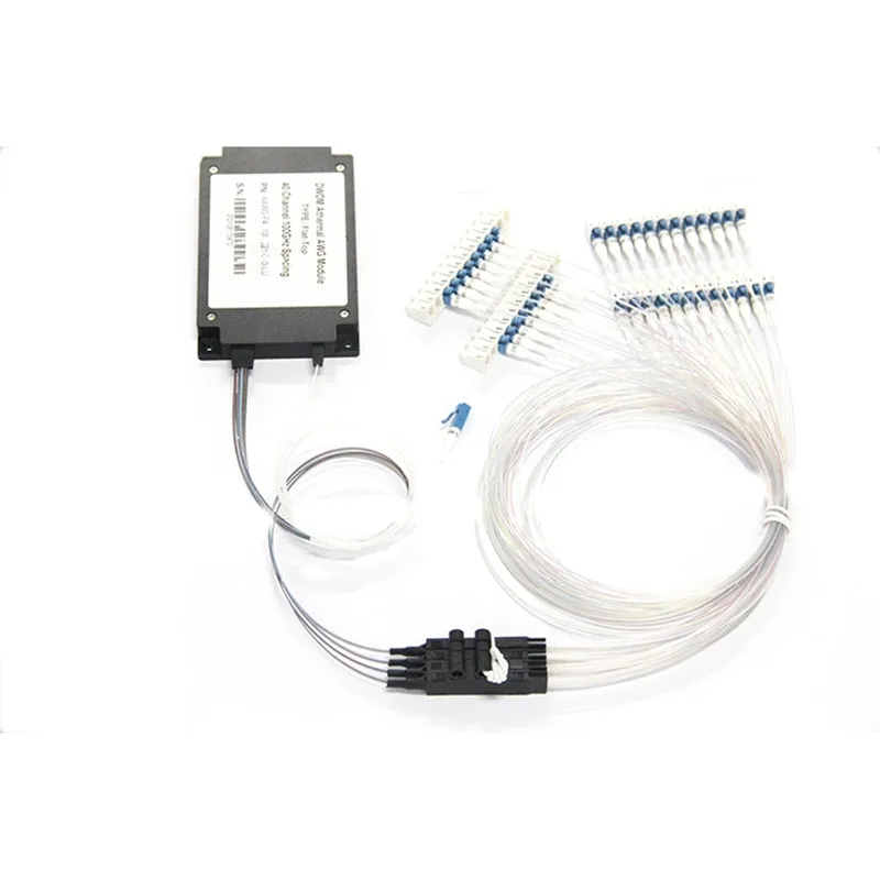 2ชิ้น/ล็อต100G 40ช่อง Single เส้นใย AWG DWDM MUX DEMUX DWDM โมดูล