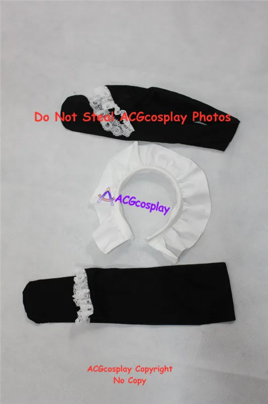 He is my master Anna Kurauchi Maid cosplay costumes acgcosplay include headgear and long stockings image 4