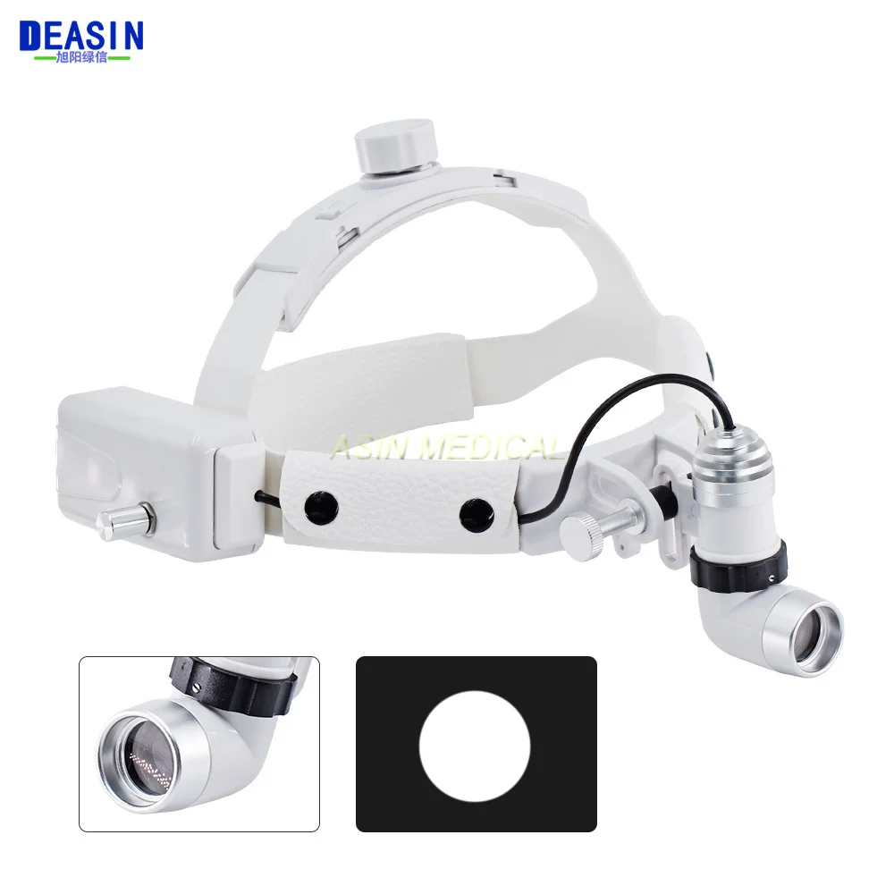 

DEASIN Dental 5W LED HeadLight Lamp For Binocular Loupes Brightness Spot Adjustable Dentistry Lab Surgical Headlamp