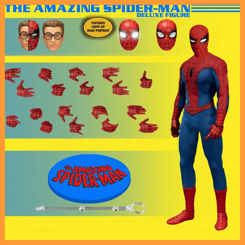 In Stock Mezco 1/12 Scale Collectible The Amazing Spider-Man Deluxe Edition Full Set 6