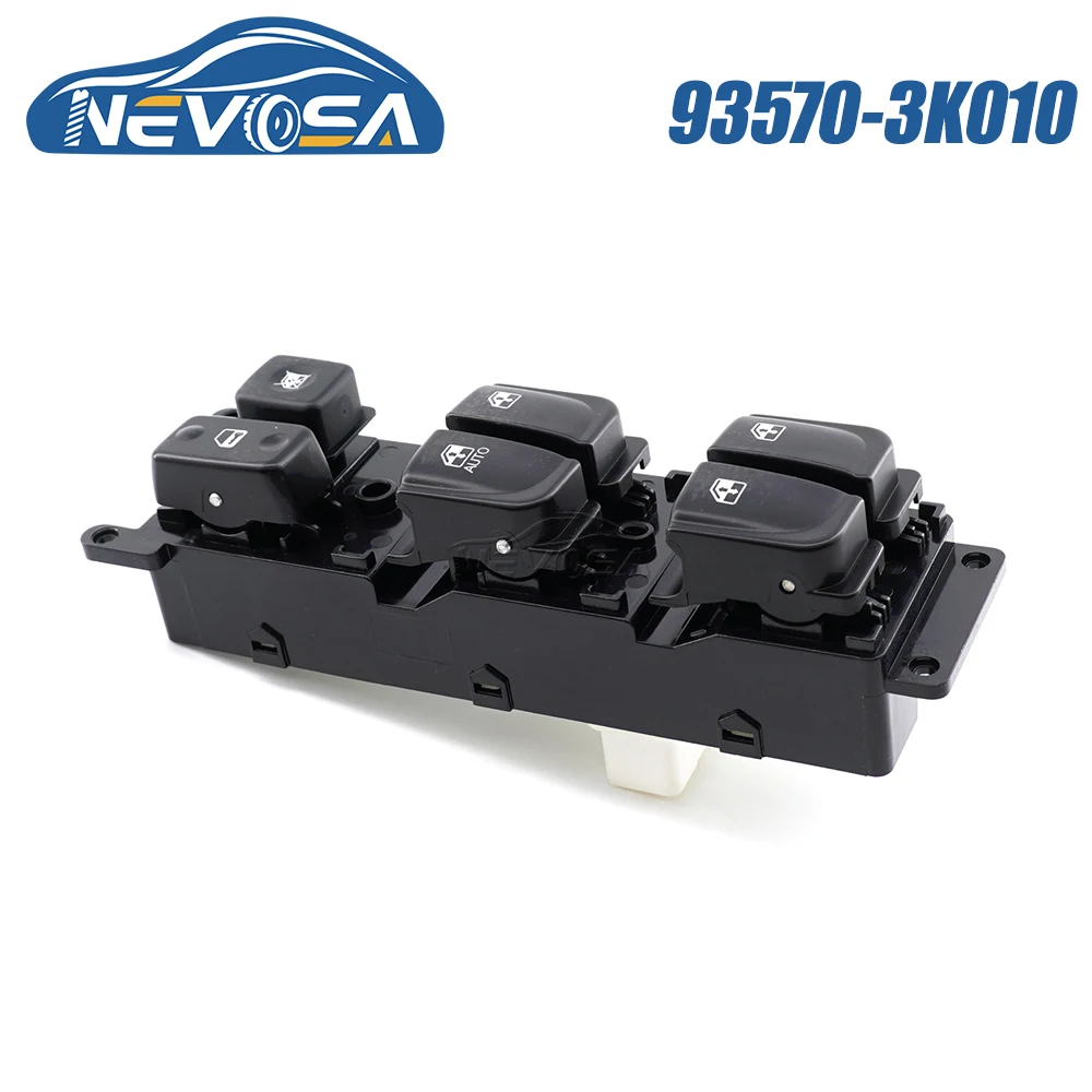 

NEVOSA 93570-3K010 Front Left Driver Side Master Power Window Switch Button For Hyundai Sonata 2005 2006 NF 2007 Car Accessories