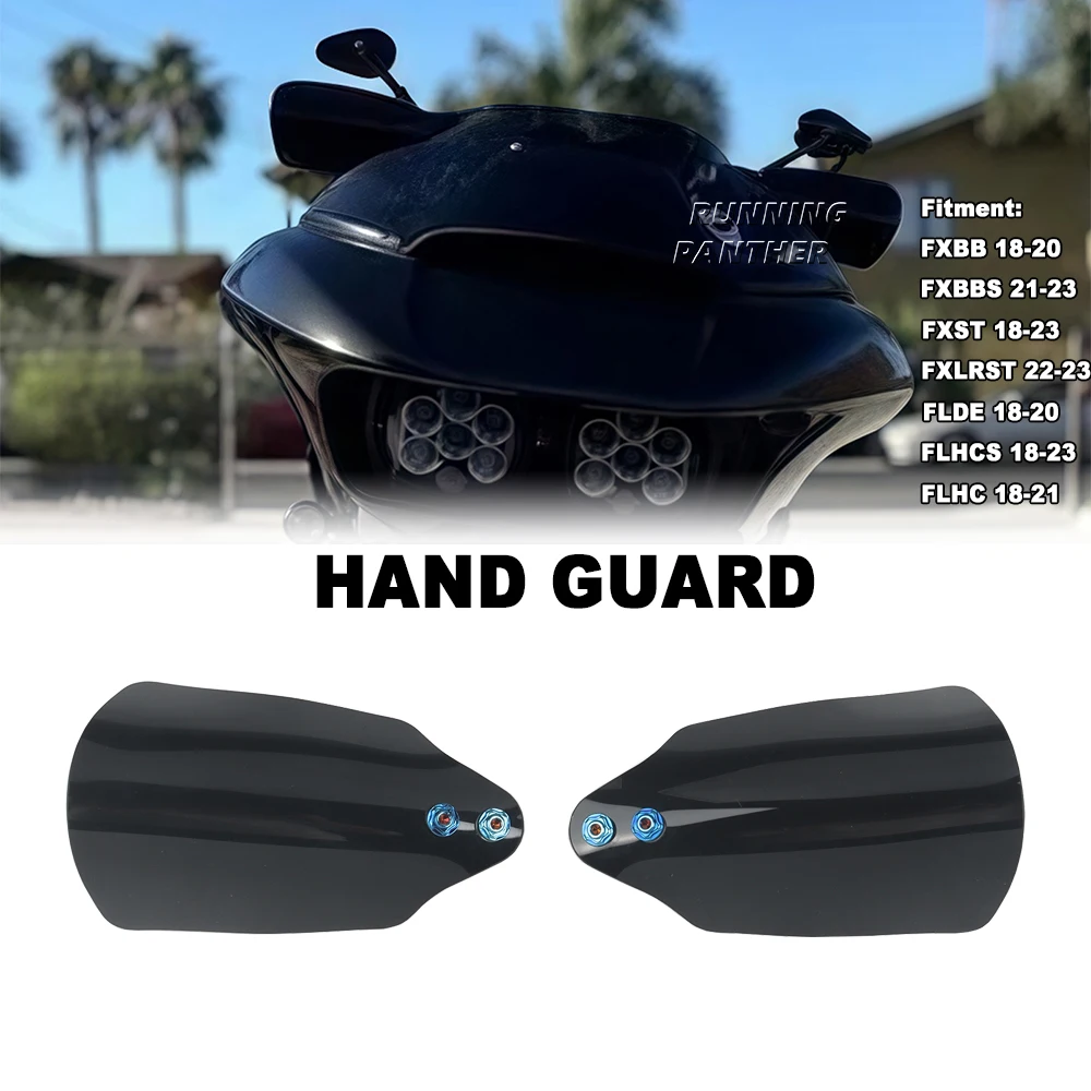 

Motorcycle Hand Shield Guard Handle Handguard Protector For Harley Softail Low Rider ST 117 FXLRST Deluxe FLDE Street Bob18-2023