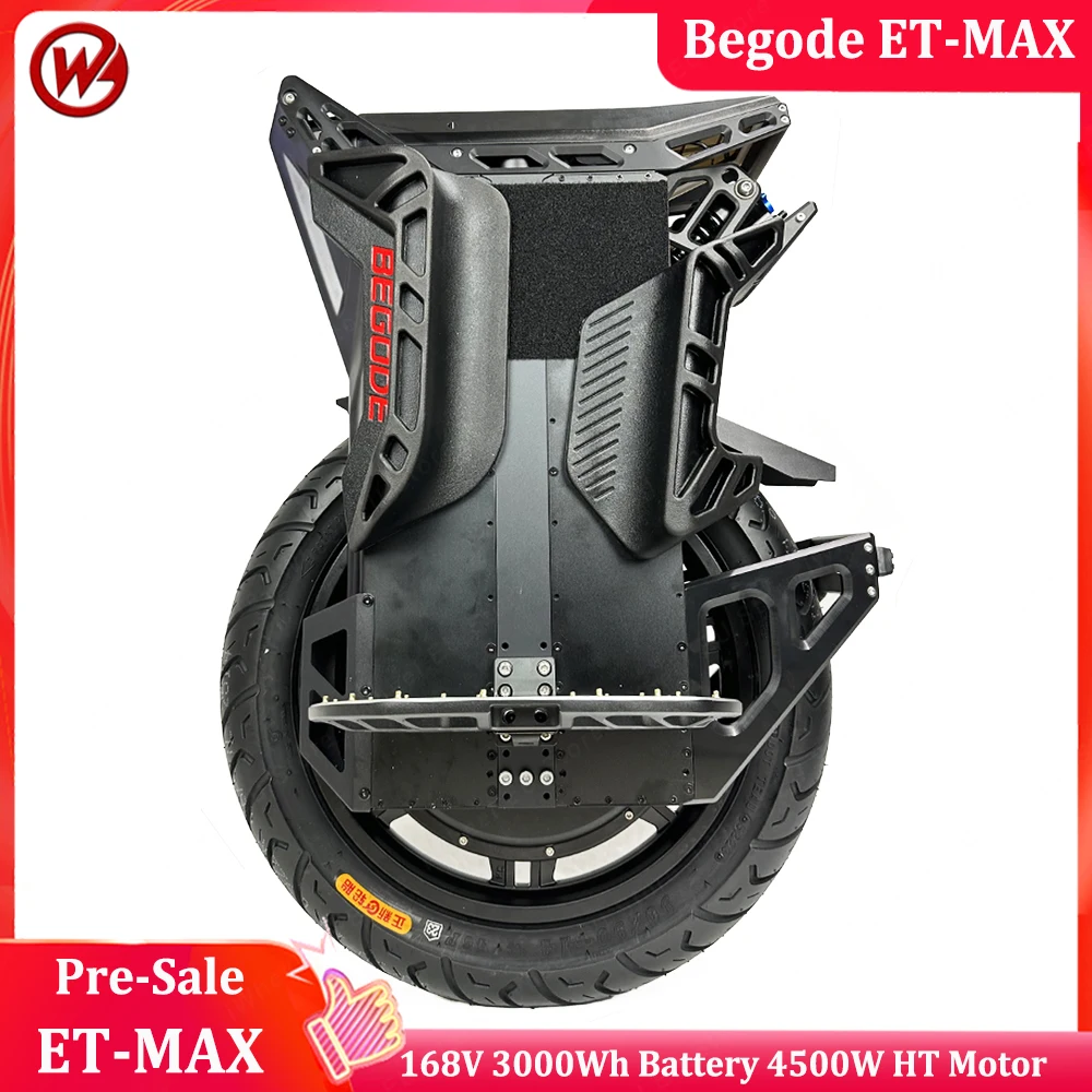 In stock Begode ET Max 168V 3000Wh 4500W Hight Torque Motor Smart BMS 48MOS Motherboard Begode ET Max Electric Unicycle