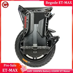 In stock Begode ET Max 168V 3000Wh 4500W Hight Torque Motor Smart BMS 48MOS Motherboard Begode ET Max Electric Unicycle