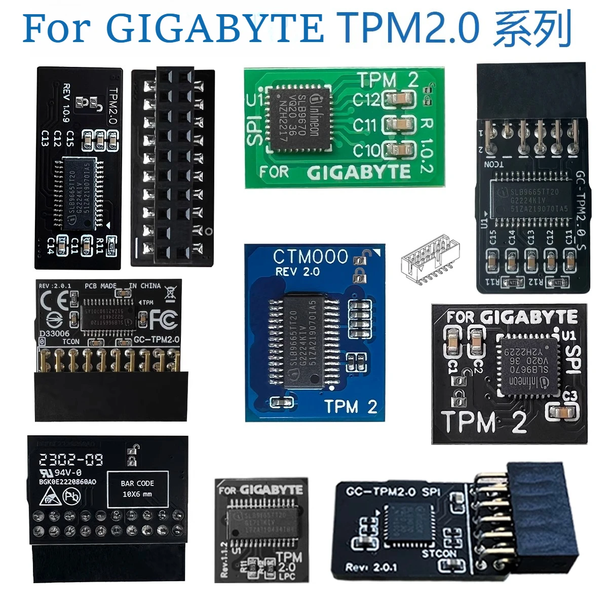 

TPM2.0 Module For GIGABYTE GC- TPM20_S -SPI CTM000 010