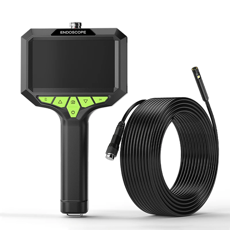 

4.3" Auto Repair Endoscope Camera Waterproof 3.9/5.5/8mm Dual Lens Industrial Borescope 2MP 1080P for Vehicle Inspection