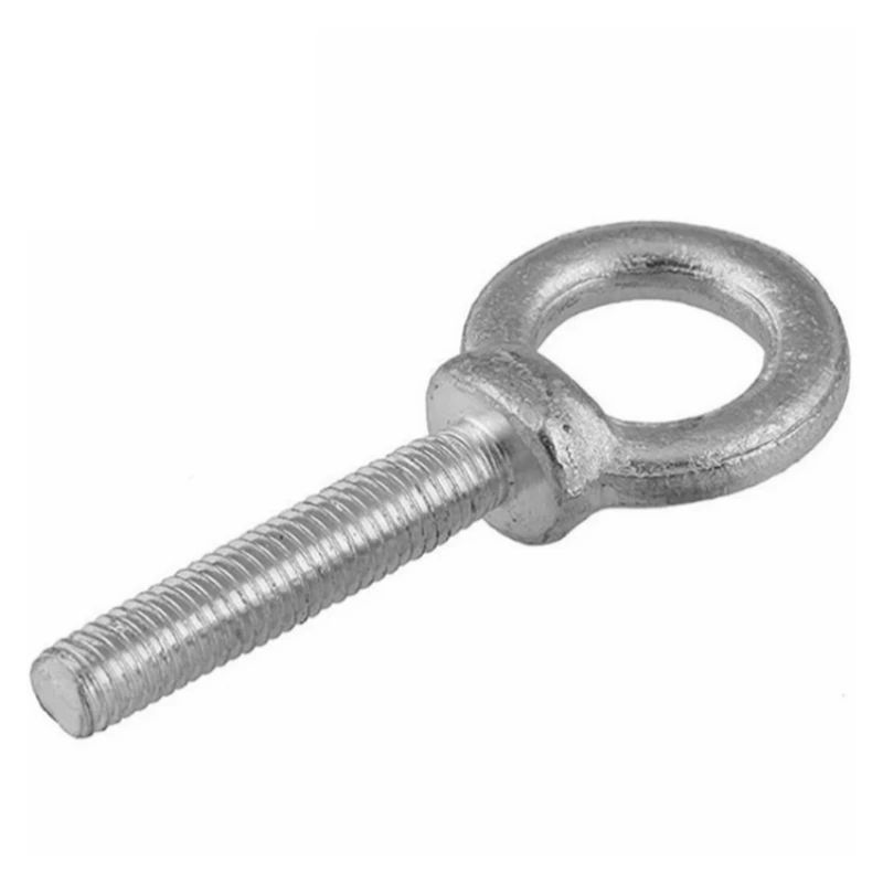 M6 M8 M10 M12 M14 M16 M18 M20 baja karbon putih, baut mata angkat seng cincin bulat pengencang sekrup