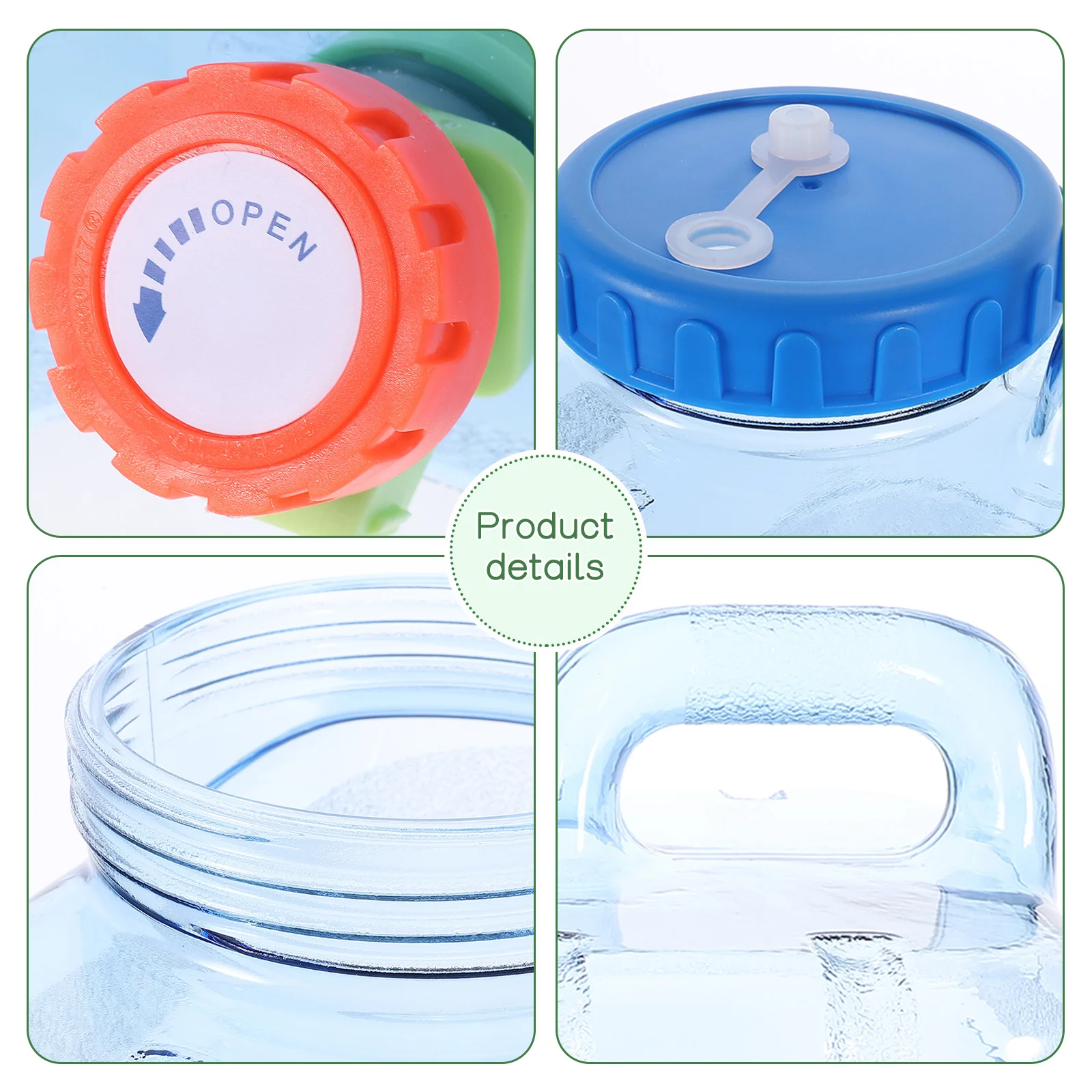 

Outdoor Water Bucket Large Capacity Transparent Pc Portable Container For Camping Hiking Car Driving Saltwater Freshwater