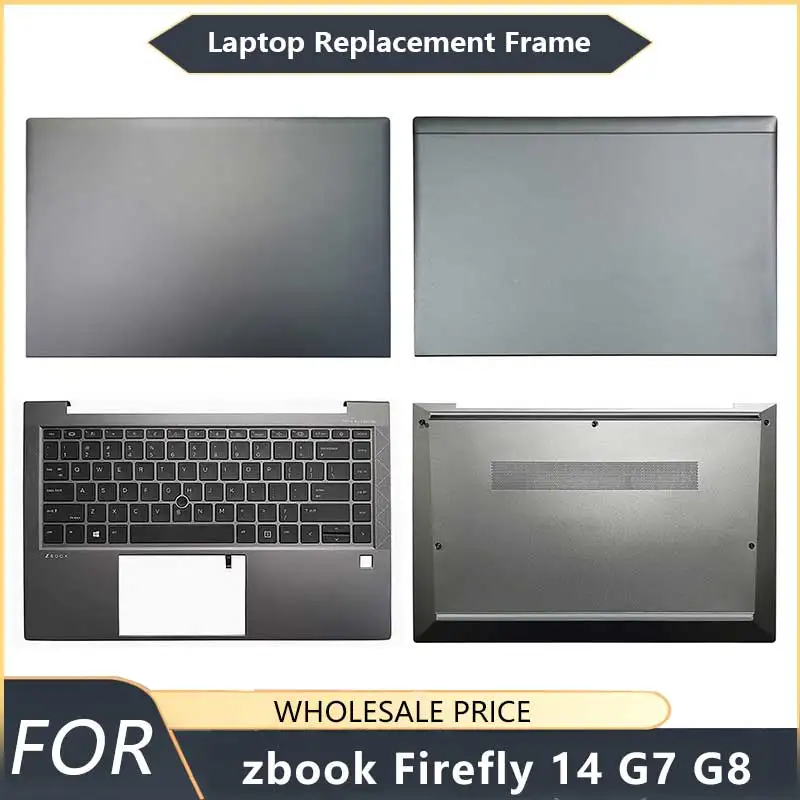NEW For zbook Firefly 14 G7 G8 Black Laptop LCD Back Cover Front  Palmrest Bottom Case keyboard