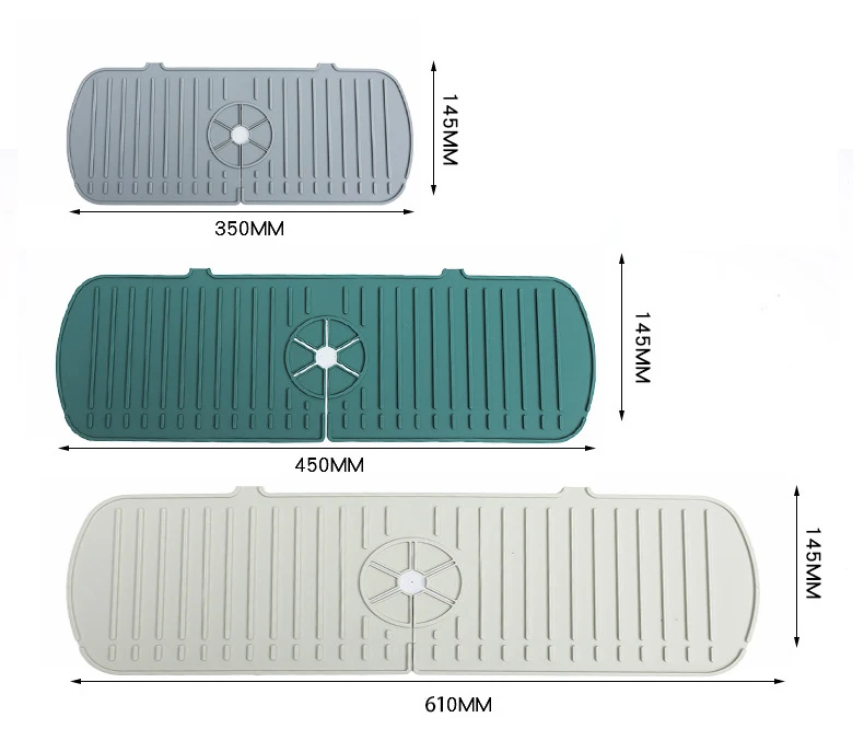 Silikon Drainage Pad Bad Küche Wasserhahn Tropf matte Waschbecken Waschbecken spritzwasser geschützt Abfluss Pad Tisch Wärme isolation schutz – Detail 13